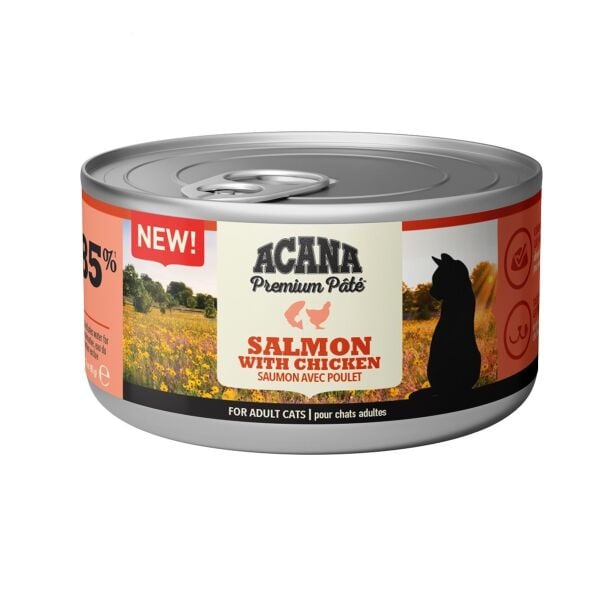 Acana Premium Pate (Ezme) Somon Balıklı ve Tavuklu Kedi Konservesi 85 Gr