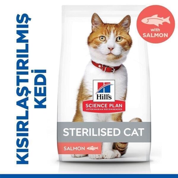 Hills Science Plan Sterilised Kısırlaştırılmış somonlu  Kedi Maması 1.5Kg