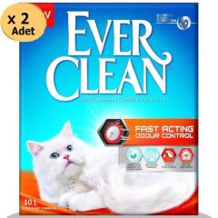 Ever Clean Fast Acting Odour Control Hızlı Koku Etkili Kedi Kumu 10 Lt x 2 Adet