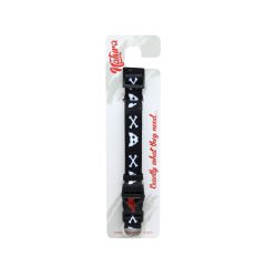 Natura Köpek Boyun Tasması XS / S  - Kurukafa Siyah