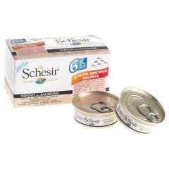 Schesir Ton ve Somon Balıklı Kedi Konservesi 6x 50 Gr