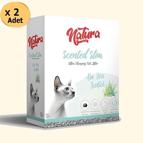 Natura Scented Slim Cat Litter 10 lt x 2