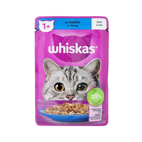Whiskas Pouch Jöle İçinde Ton Balıklı Yetişkin Kedi Konservesi 85 Gr