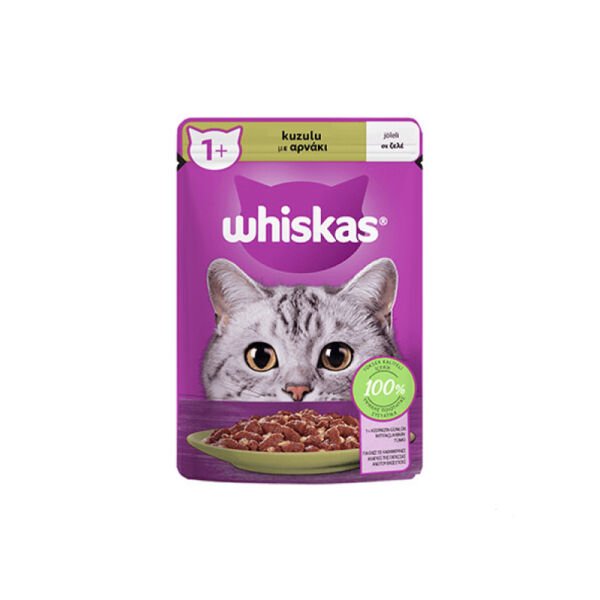Whiskas Pouch Jöle İçinde Kuzulu Yetişkin Kedi Konservesi 85gr