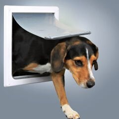 Trixie Köpek Kapısı, 2 Yollu, S–M, Beyaz