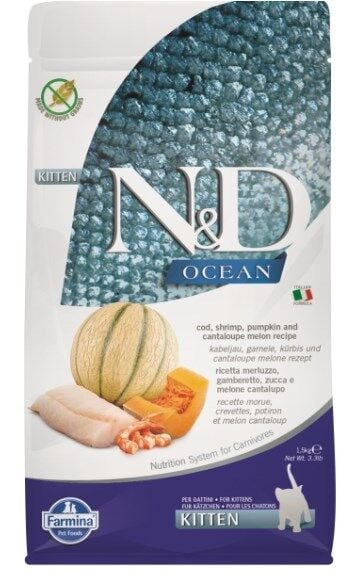 N&D Ocean Bk Morina Karides Kavun Kıtten 1,5kg
