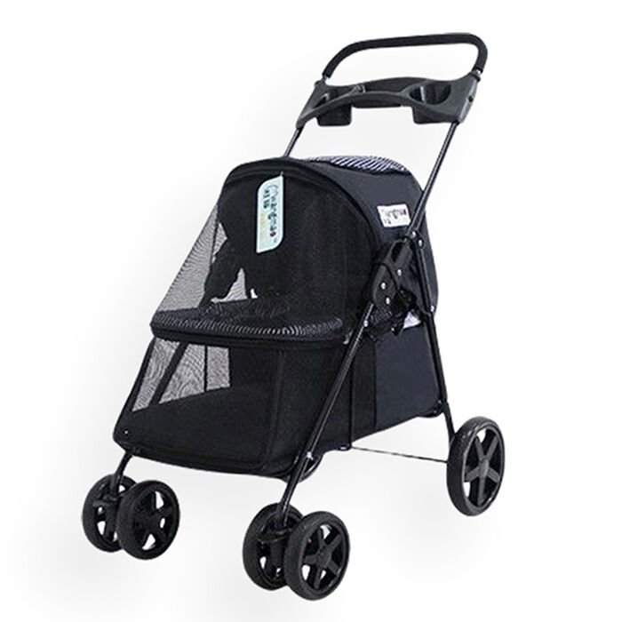 Zampa Tourist Kedi & Köpek Arabası Siyah, 46x85x91.5cm SP01-B