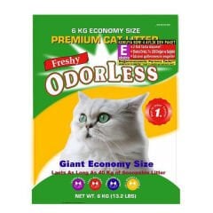 Freshy Odorless Silika 4 Aylık Kedi Kumu Ekstra Regular E 6 kg