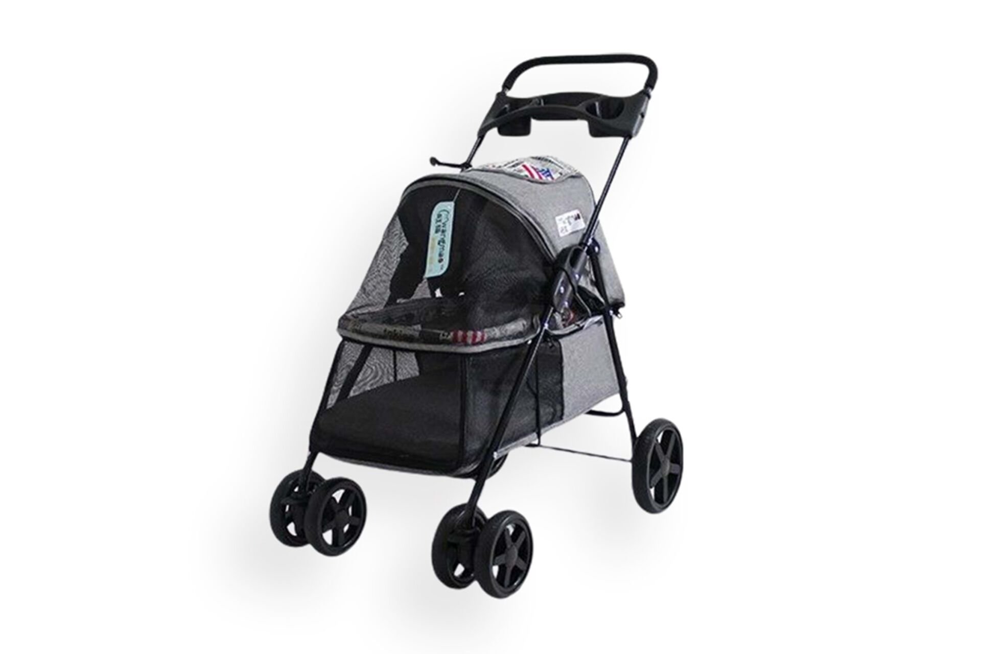 Zampa Tourist Kedi & Köpek Arabası Gri, 46x85x91.5cm SP01-G