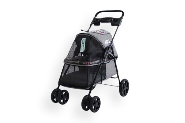 Zampa Tourist Kedi & Köpek Arabası Gri, 46x85x91.5cm SP01-G