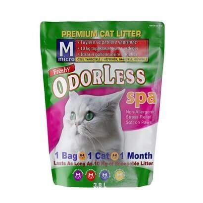 Oderless Mikro İnce Taneli Kedi Kumu 3,8 Litre