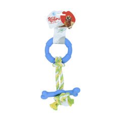Natura Halka ve Kemikli Dental Halat Köpek Oyuncak 25 cm