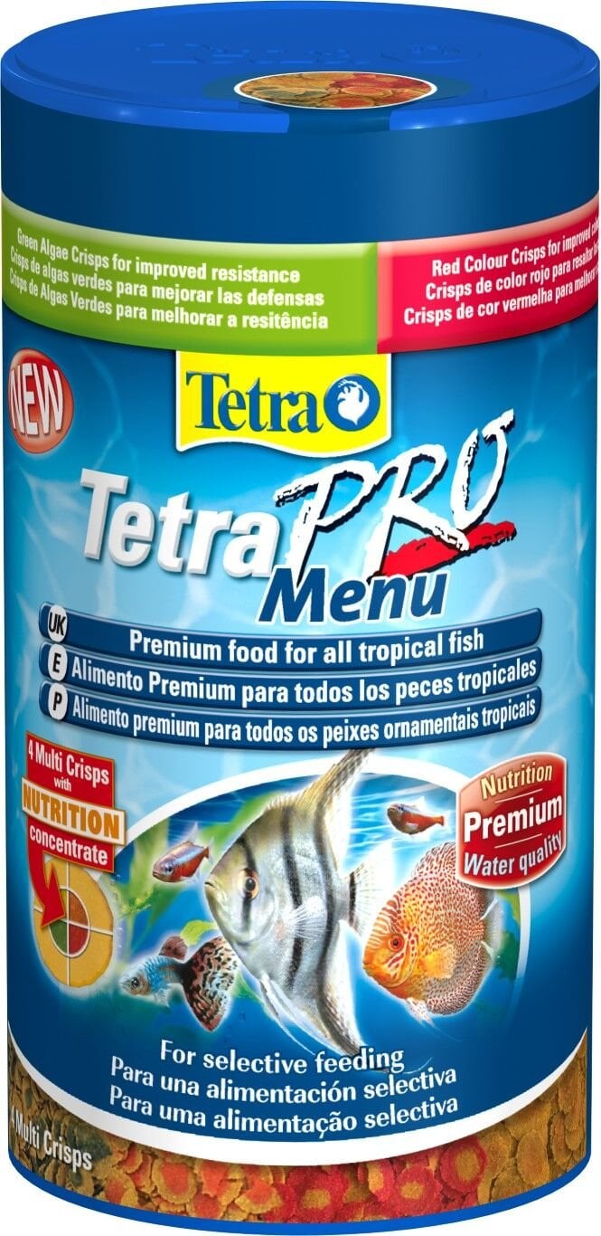 Tetra Pro Menu Karışık Cips Balık Yemi 250 ml