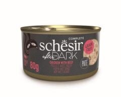 Schesir After Dark Tavuklu ve Sığır Etli Kedi Konservesi 80gr