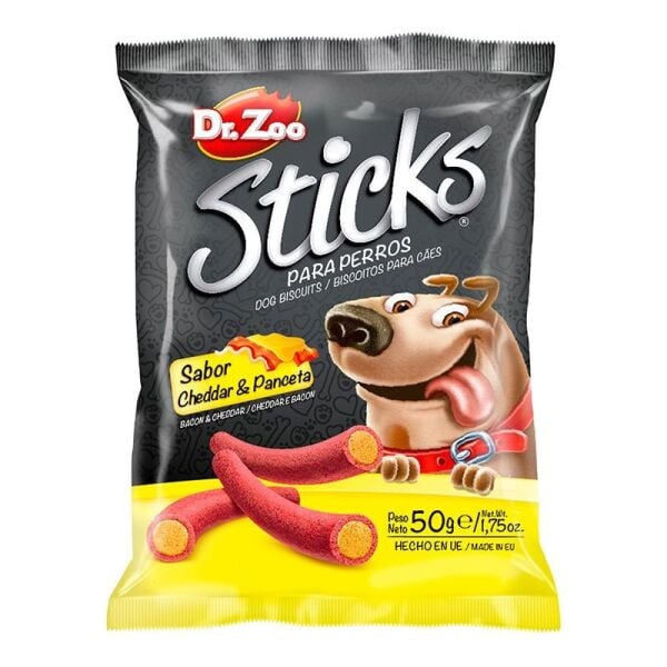 Dr.Zoo Sticks Cheddar ve Pastırmalı Köpek Ödülü 50 gr