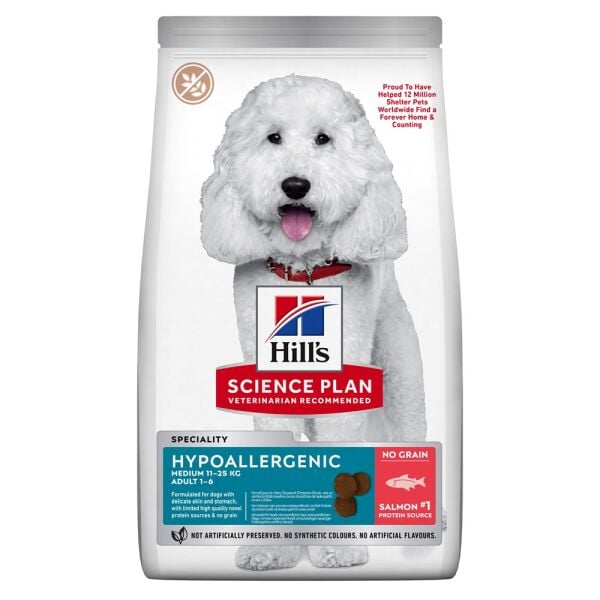 Hill's Hypoallergenic Yetişkin Orta Irk Somonlu Köpek Maması  12 Kg
