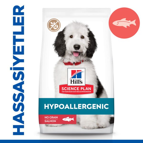 Hill's Hypoallergenic Yetişkin Orta Irk Somonlu Köpek Maması  12 Kg