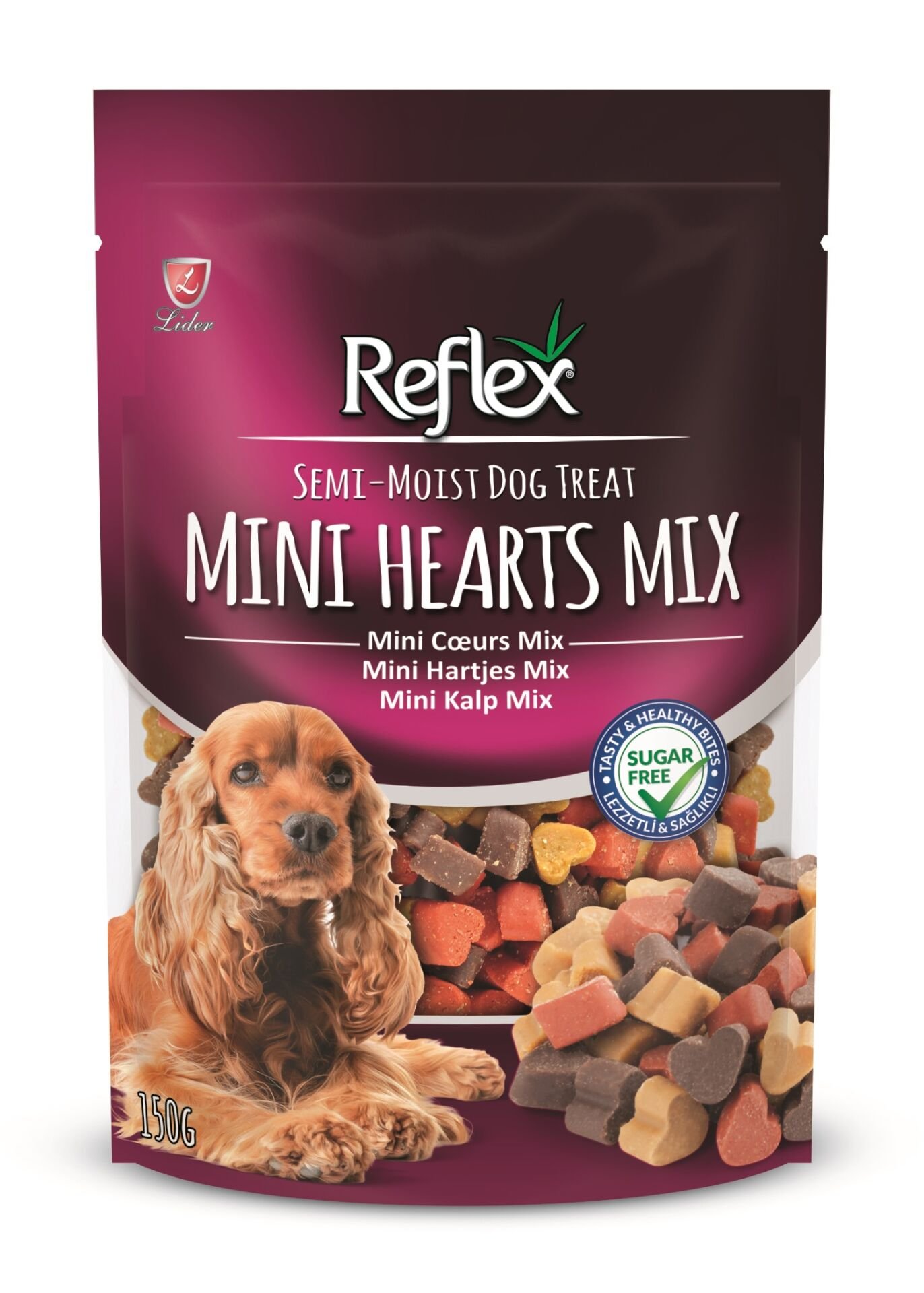 Reflex Semi-Moist Yumuşak Mini Kalpler Köpek Ödülü 150 Gr