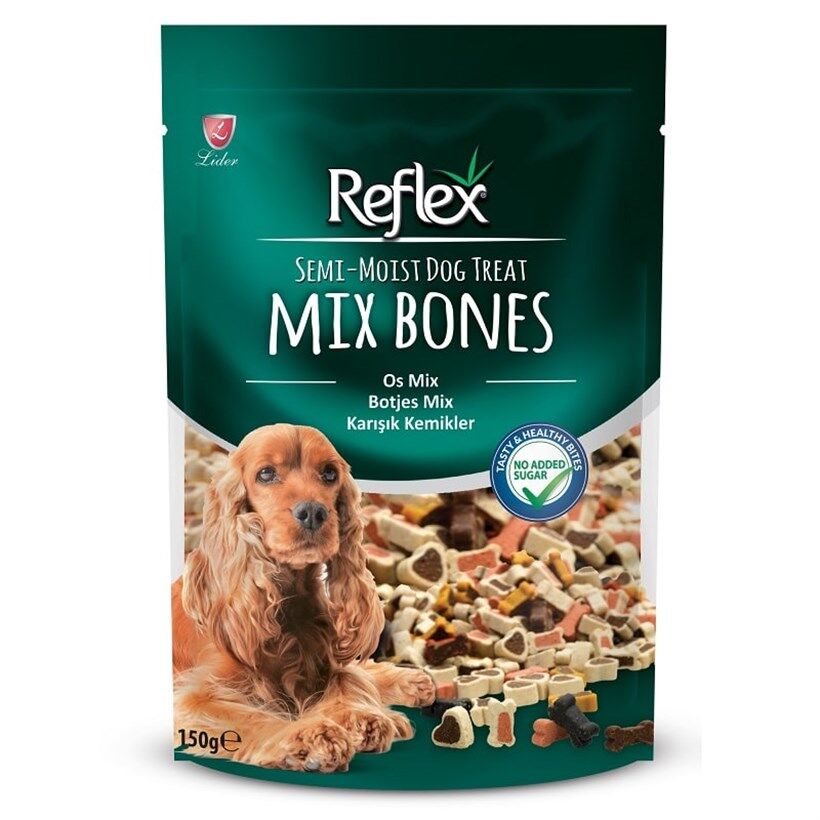 Reflex Semi-Moist Bone Mix Karışık Kemik Yarı Islak Köpek Ödülü 150 Gr