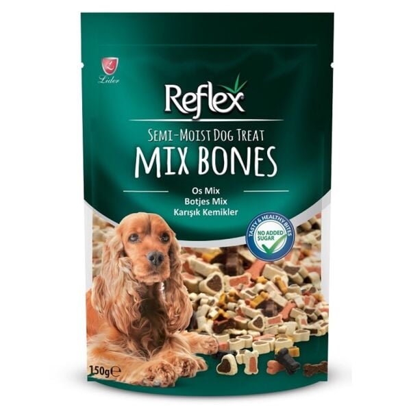 Reflex Semi-Moist Bone Mix Karışık Kemik Yarı Islak Köpek Ödülü 150 Gr