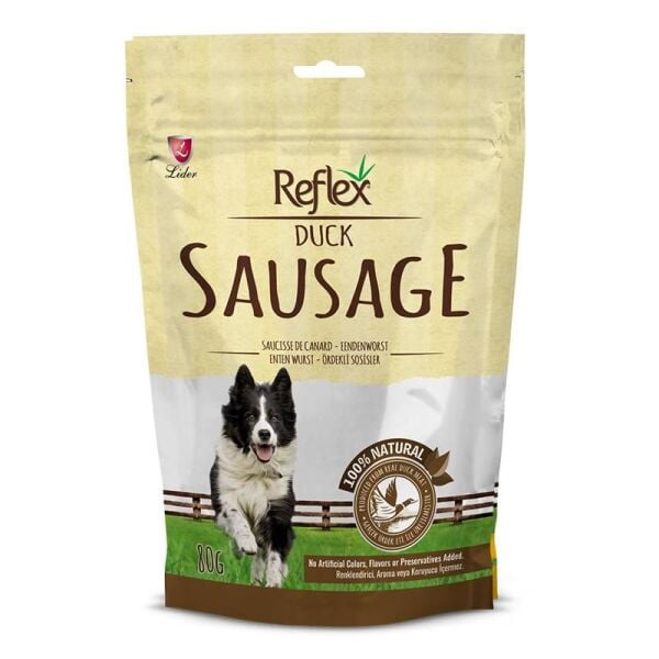 Reflex Sausage Ördekli Sosis Köpek Ödülü 80 Gr
