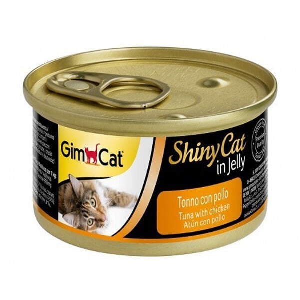 Gimcat ShinyCat Jel İçinde Ton Balıklı ve Tavuklu Konserve 70 gr