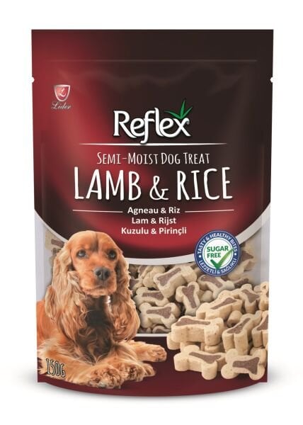 Reflex Semi-Moist Yumuşak Kuzu ve Pirinçli Köpek Ödülü 150 gr
