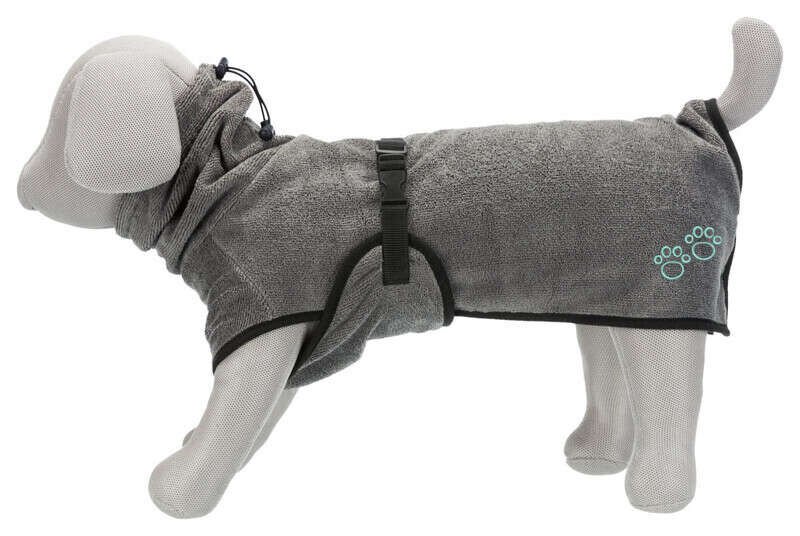 Trixie Köpek Havlu Bornoz, XL : 70 cm, Gri