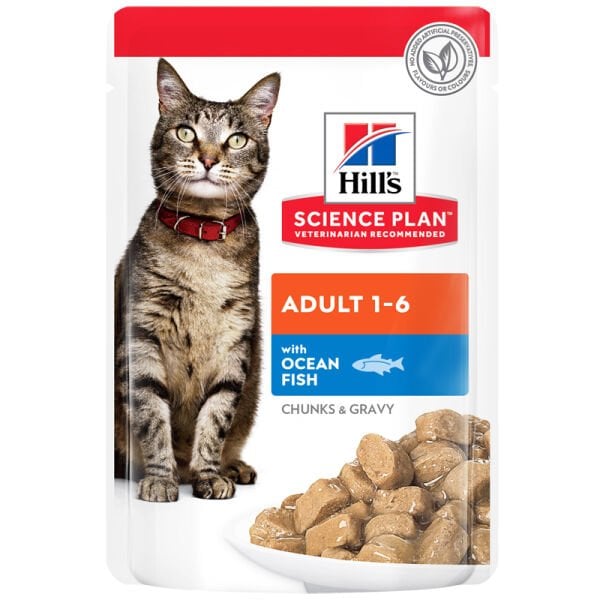 Hills Tender Chunks In Gravy Okyanus Balıklı Kedi Konservesi 85 Gr