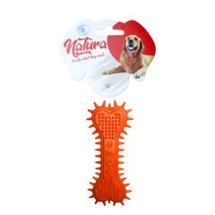 Natura Plastik Kalp Pati Desen Kemik Köpek Oyuncak 15 Cm