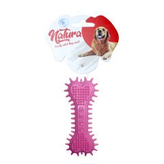 Natura Plastik Kalp Pati Desen Kemik Köpek Oyuncak 15 Cm
