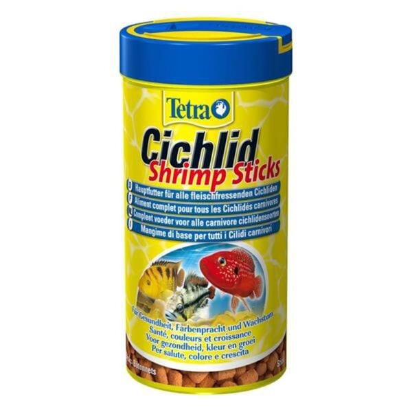 Tetra Cichlid Sticks Cichlid Balıkları için Çubuk Balık Yemi 250 ml