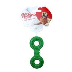 Natura Plastik Dikenli Yuvarlak Kemik  Köpek Oyuncak 12,5 Cm