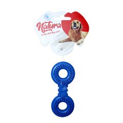 Natura Plastik Dikenli Yuvarlak Kemik  Köpek Oyuncak 12,5 Cm