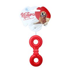 Natura Plastik Dikenli Yuvarlak Kemik  Köpek Oyuncak 12,5 Cm
