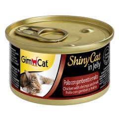 Gimcat ShinyCat Jel İçinde Tavuk Karides ve Malt Özlü Konserve 70 gr