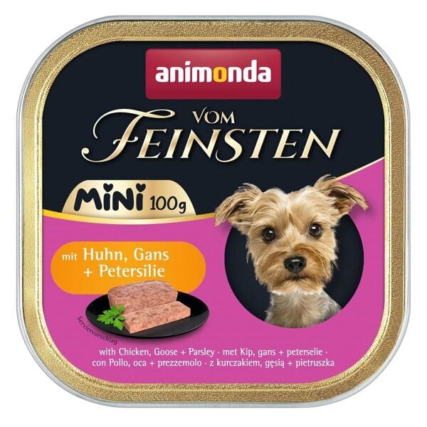 Animonda Tavuk ve Kaz Etli Yetişkin Mini Irk Köpek Konservesi 100 gr