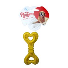 Natura Plastik Kalp Kemik Köpek Oyuncak 12,5 Cm