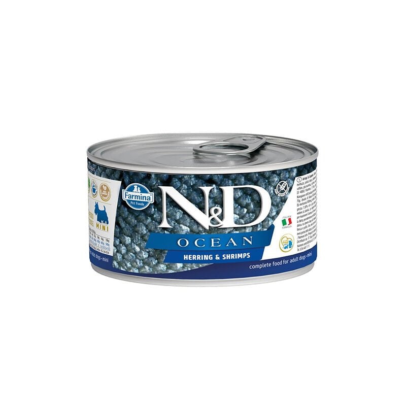N&D Köpek Konserve Ringa Balığı & Karides Mini  140 Gr