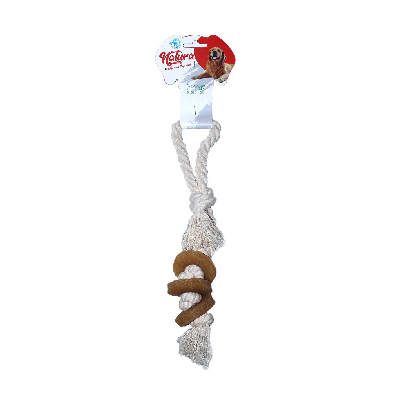 Natura Doğal Kauçuk Küçük Düğüm Köpek Çiğneme Oyuncağı Pth-055