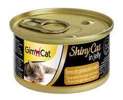 Gimcat ShinyCat Jel İçinde Ton Balık Karides ve Malt Özlü Konserve 70 gr