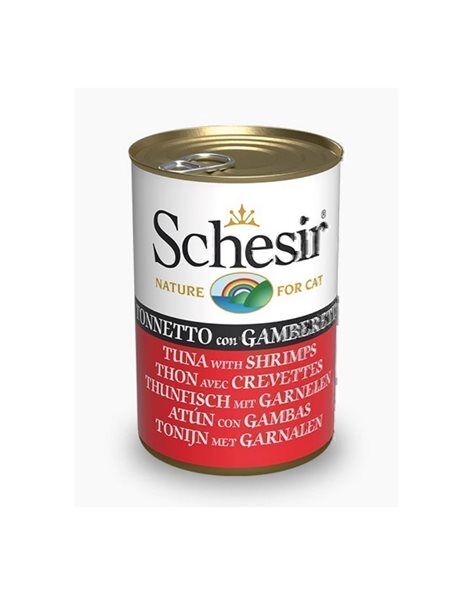 Schesir Ton Balığı ile Karidesli Jöle İçinde Kedi Konservesi 140 GR