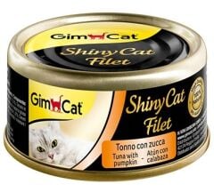 Gimcat Shinycat Kıyılmış Ton Balıklı ve Kabak Kedi Konservesi 70 gr