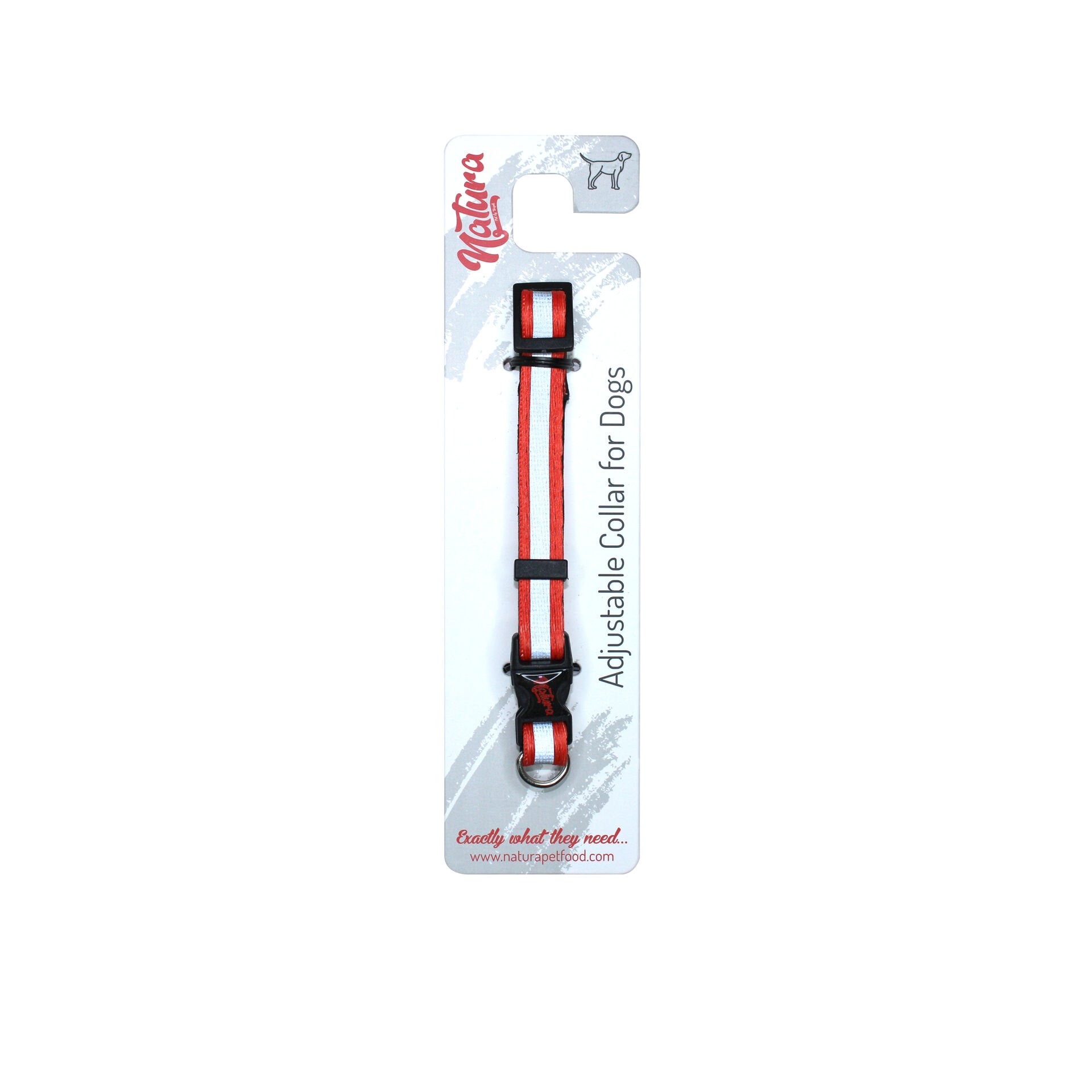 Natura Reflektörlü Köpek Boyun Tasması Xxxs / Xxs - Kırmızı