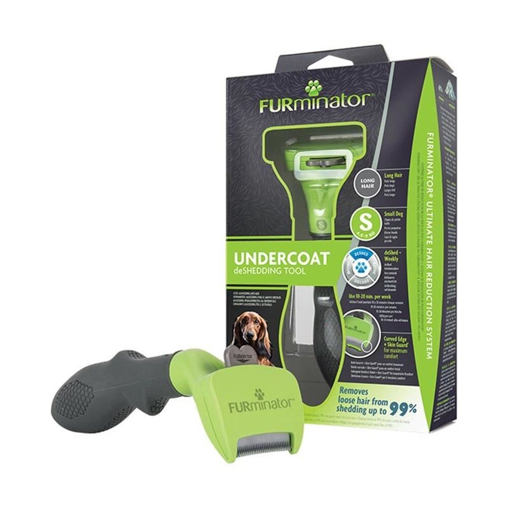 Furminator Uzun Tüy Küçük Köpek İçin Kırık ve Dökülecek Tüy Toplayıcı Tarak