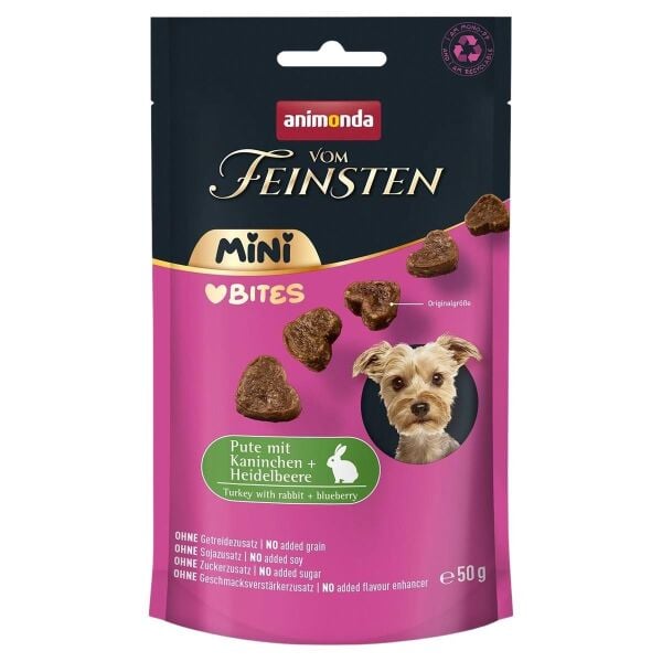 Animonda Vom Feinsten Hindi ve Tavşan Etli  Köpek Ödül Maması 50 g
