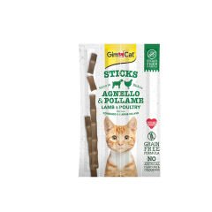 Gimcat Sticks Kuzu etli Tavuklu Tahılsız Kedi Ödül Çubukları 4'lü 20 gr