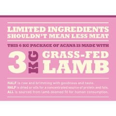 Acana Grass-Fed Lamb Kuzu Etli Ve Elmalı Yetişkin Köpek Maması 17 Kg