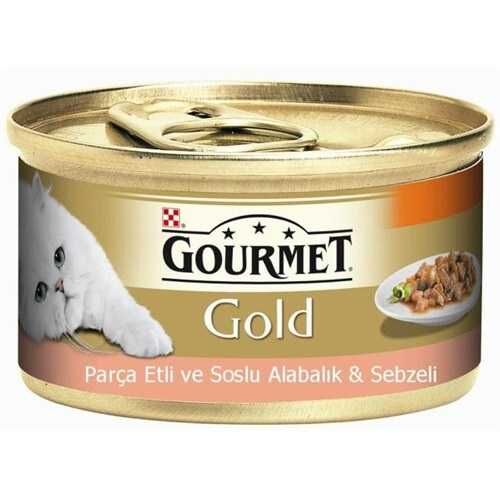 Gourmet Gold Alabalık ve Sebzeli Kedi Konservesi 85GR
