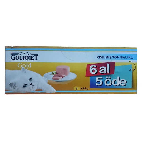Gourmet Gold Kıyılmış Ton Balıklı 85 gr 6 Al 5 Öde